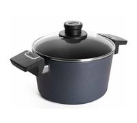 Woll Diamond Lite NB-DPI-120-L - Cacerola (aluminio forjado, 2 asas laterales fijas, tapa de cristal, diámetro: 20 cm, altura: 11,5 cm, capacidad: 3,2 L)