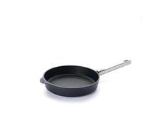 WOLL Diamond Logic QXR Pro - Sartén plana de 24 cm de diámetro - Sartén de aluminio fundido para inducción de 5 cm de alto con revestimiento antiadherente y mango de acero inoxidable fijo - apta para