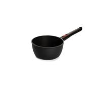 Woll Eco Lite - Cacerola inductiva (18 cm de diámetro, 9,5 cm de alto, 2 litros, con mango extraíble, apta para todo tipo de fuegos, aluminio fundido 100% reciclado), color negro