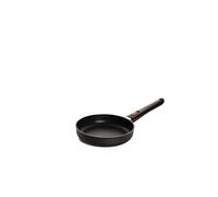 Woll Eco Lite - Sartén plana inductiva, diámetro de 20 cm, 5 cm de alto, con mango extraíble, apta para todo tipo de cocinas, 100% aluminio reciclado, apta para horno, color negro