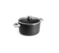 WOLL Eco Logic QXR - Cacerola de fundición de 24 cm, con tapa, 2 asas de acero inoxidable, sin PFAS, antiadherente, apta para inducción, horno 250 C, apta para lavadora