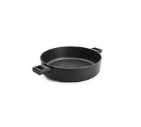 Woll Eco Logic QXR - Cacerola redonda con 2 asas laterales, inductiva, diámetro de 32 cm, 8 cm de alto, apta para todo tipo de cocinas, sin PFAS, revestimiento antiadherente, aluminio fundido, apto