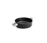 WOLL Eco Logic QXR - Cacerola redonda de 28 cm de diámetro con 2 asas de acero inoxidable - Cazo de aluminio antiadherente sin PFAS Diamond-QXR - Cacerola de inducción