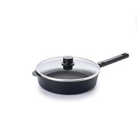 WOLL - Eco Logic QXR - Sartén alta de 28 cm de diámetro, 7 cm de alto, con mango fijo con tapa - Sartén antiadherente sin PFAS, apta para horno, sartén de inducción, sartén de inducción - Sartén alta