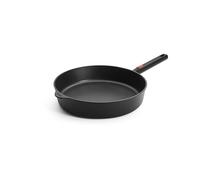 Woll Eco Logic QXR - Sartén de hierro fundido (inductiva, diámetro de 32 cm, 7 cm de alto, con mango extraíble, apta para todo tipo de cocinas, sin PFAS, revestimiento antiadherente, aluminio fundido