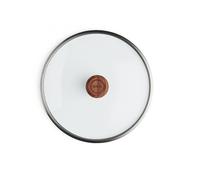 Woll Eco Logic QXR - Tapa de cristal de seguridad, redonda, con botón de tapa de madera (18)