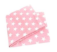 Woll Gallina Certificado Parejita elástico Twist cinta de pelo/cinta trenzada, estrellas color rosa/blanco (de Certificado de sustancias, Bio) para niña/mujer, 20170525