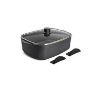 WOLL Gussbräter con tapa EcoLogic QXR 31x26cm Antiadherente negro