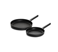 WOLL Juego Eco Lite QXR: sartén plana Ø 24 + sartén plana Ø 28 (PFAS antiadherente, aluminio fundido) - apta para inducción y horno - para todo tipo de fuegos