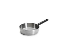 Woll Logic Steel - Sartén alta (inductiva, diámetro de 24 cm, 7 cm de alto, con mango extraíble, apta para todo tipo de fuegos, sin PFAS)