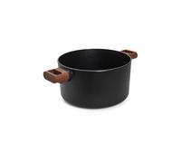 WOLL Olla con mango de madera 24cm ECO-LOGIC Antiadherente negro