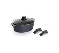 WOLL Rustidera de hierro fundido con tapa 27x22cm DIAMOND LITE Antiadherente negro