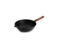 WOLL Wok con mango de madera 28cm ECO-LOGIC Antiadherente negro