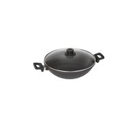 WOLL Wok con tapa de cristal Nowo Titanium 32cm Antiadherente negro