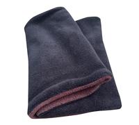 Wollhuhn Bufanda de invierno para chicos/niña con dos capas de forro polar reversible., marrón/negro, talla única