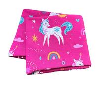 Wollhuhn Cinta elástica ecológica para niños/niñas, cómoda de dos capas, jersey o forro polar, muchos diseños 21215152 (unicornios bayas)