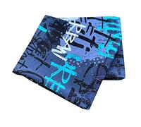 Wollhuhn Cinta elástica para el pelo para niños y niñas, cómoda de dos capas, forro polar, muchos diseños (patinador azul)