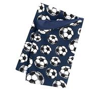 WOLLHUHN Pañuelo Bufanda para el cuello y el cuello de dos capas, diseño de fútbol, color azul oscuro