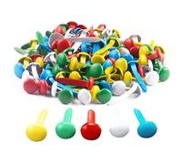 WOLMIK Clips para bolsas de patrones, de metal, 100 unidades, de cabeza redonda, ligeras y reutilizables, para escuela, oficina, papel, manualidades, manualidades