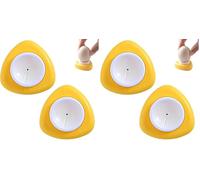 WOLMIK Perforador de huevos, 2 piezas, semiautomático, seguro y fácil de usar, abridor de huevos duros y crudos, blanco y amarillo (Paquete de 2)