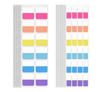 WOLMIK Pestañas de índice - 360 PCS Juego de pestañas adhesivas de índice para escribir, pestañas de índice adhesivas transparentes, pestañas de bandera para libros, pestañas de archivo, marcadores de