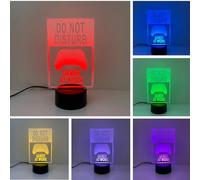 Wolobox | Lampara LED GAMER AT WORK | Decoración Ambientes | Lampara de Mesa de Noche |Luz Nocturna de Colores | Iluminación Niños y Adultos |USB | LUZ Fija o Carrusel | Cable - Pilas |