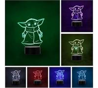 Wolobox Lampara LED The Child Baby Yoda Cambia Color USB Luz Nocturna y decoración