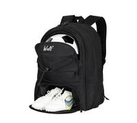 WOLT Mochila Deportiva para balón de fútbol con Soporte Separado para Pelotas y Compartimento para Zapatos, Ideal para fútbol, fútbol, Baloncesto, Voleibol, natación, Gimnasio, Deportes de Viaje