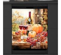 Woltant Adhesivo decorativo magnético para lavavajillas, 58 x 66 cm, para frigorífico, lavavajillas, puerta delantera