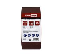 Woltersberger® 10 bandas de lija de tejido | Tamaño 100 x 560 mm | Grano P80 | Lijadora anda de papel de lija