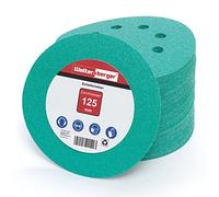 Woltersberger® 50 piezas Papel de lija de 125 mm | Papeles de Lija Abrasivos con 8 Agujeros para Lijadora Excéntrica | grano P2000 verde | para un lijado óptimo, versátil