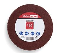 Woltersberger® Discos de lija 50 piezas Ø 180 mm | grano tamaño P40, P80, P100, P180, P320 | sin orificio en rojo