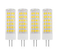 WOLTHID 4pcs G4 Bombilla LED 220V 9W Jc Base Bi-pin G4 Luz LED para Candelabros Luces Colgantes Mesa Pared Luces Puck Iluminación de Paisaje Reemplazo para Bombillas Halógenas, 9W, Blanco Frío