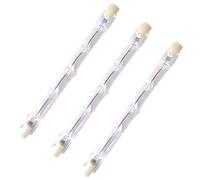 WOLTHID R7s Bombillas halógenas T3 118mm 220v 200W Blanca cálida 2700k bombillas regulables de doble extremo para trabajo Luces de techo Luces de jardín Lámparas de suelo, 200W, 118mm-3PCS