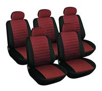 WOLTU 5X Fundas de Asiento para Coche Universal Delantero y Traseros Cubierta para Asiento Automóvil sin Bolsa de Aire Poliéster Gris