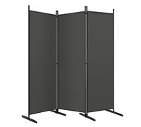 WOLTU Biombo Gris Oscuro Separador de Ambiente de, 3 Paneles, 167x177 cm