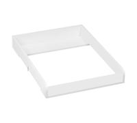 WOLTU Cambiador para Bebé 60x80x10 cm, Adaptador para Cómoda, Apto para Profundidad 46,5-50 cm, Tablero Cambiador de MDF, Color Blanco