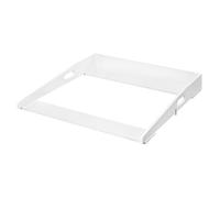 WOLTU Cambiador para Bebé 70x75x10 cm, Accesorio de Madera para Cómoda, con Bordes de Seguridad, Compatible con Estantería o Armario, Blanco