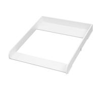 WOLTU Cambiador para Bebé 70x80x10 cm, Tablero Universal para Cómoda, Profundidad Ajustable 47,5-50 cm, Montaje en Pared, Accesorio en MDF, Color Blanco