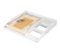 WOLTU Cambiador para Bebé 80x74,5x13,5 cm, Tapa Cambiador de Madera con Estantes de Almacenamiento, Compatible con Cómoda, Lavadora o Armario