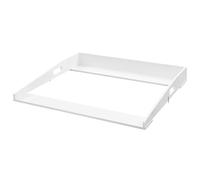 WOLTU Cambiador para Bebé 80x75x10 cm, Accesorio de Madera para Cómoda, con Bordes de Seguridad, Compatible con Estantería o Armario, Blanco