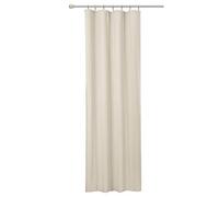WOLTU Cortina Opaca,el cordón el Sombreado Cortinas de Luz para la Entrada Principal Dormitorio 135x245 cm Color Crema (1 Pieza)