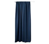 WOLTU Cortinas Opacas 1 Pieza Cortina Gruesa Térmicas Aislantes Moderno Decoración Ventanas para Dormotorio Habitacion Sala Salon 135x225 cm Azul Oscuro