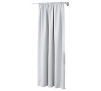 WOLTU Cortinas Opacas 1 Pieza Cortina Gruesa Térmicas Aislantes Moderno Decoración Ventanas para Dormotorio Habitacion Sala Salon 135x245 cm Blanco