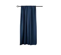WOLTU Cortinas Opacas 1 Pieza Cortina Gruesa Térmicas Aislantes Moderno Decoración Ventanas para Dormotorio Habitacion Sala Salon 135x175 cm Azul Oscuro