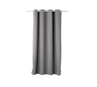 WOLTU Cortinas para Cortinas Opacas con Ojales Pesadas Cortinas Oscuras 135x175 cm, 1 Pieza Gris Oscuro