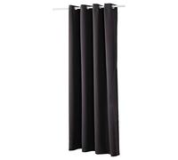 WOLTU Cortinas para Cortinas Opacas con Ojales Pesadas Cortinas Oscuras 135x225 cm, 1 Pieza Antracita