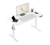 WOLTU Escritorio Elevable Eléctrico, 120x60 cm, Escritorio Regulable en Altura Ergonomica, Puerto USB, Smart Panel con Funciones de Memoria y Proteccion Anticolision, Blanco