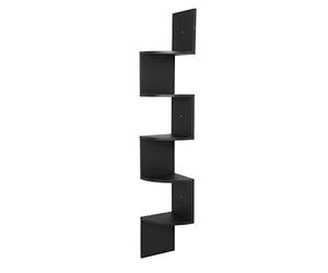 WOLTU Estante de Esquina para Pared Estantería Flotantes de Madera Juego de 5, Alto 156cm RG9313sz