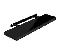 WOLTU Estante de Pared Tablero de Pared Volato Estante Flotante Libre Estante de CD DVD Estante de Libro Tablero de Madera 70x22,9x3,8cm, Negro, RG9479sz